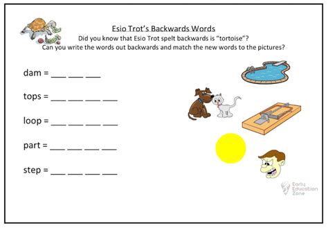 Backwards WORDS GAME .